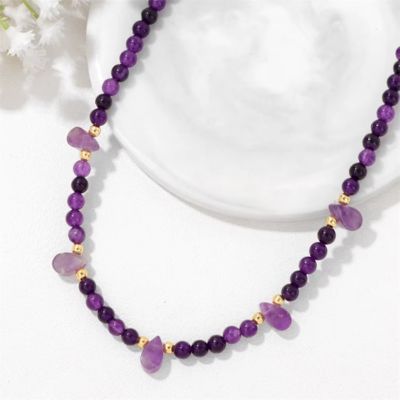 Pierre-aventurine-collier-améthyste-pierre-violette
