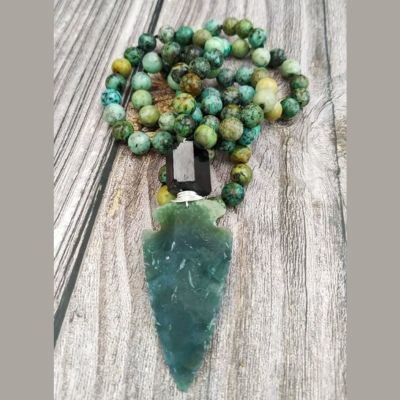 Aventurine-pierre-en-collier-aventurine-verte