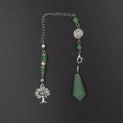 Pierre-semi-précieuse-verte-pendule-radiesthésie