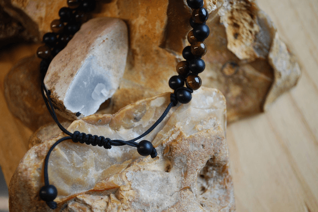 Bracelet œil de tigre et shungite