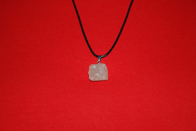 Collier pendentif citrine brute