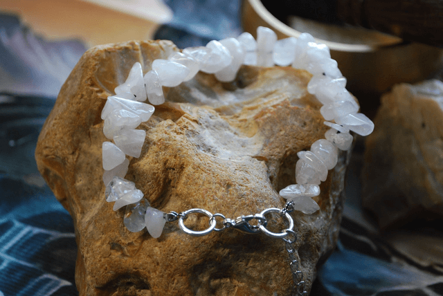 Bracelet en quartz rose