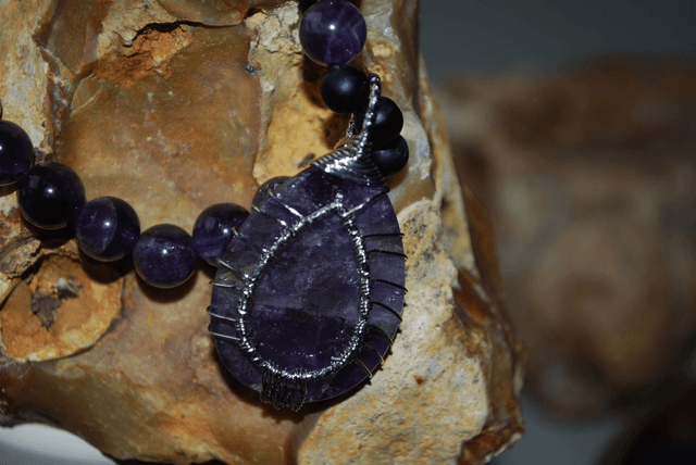 Collier améthyste