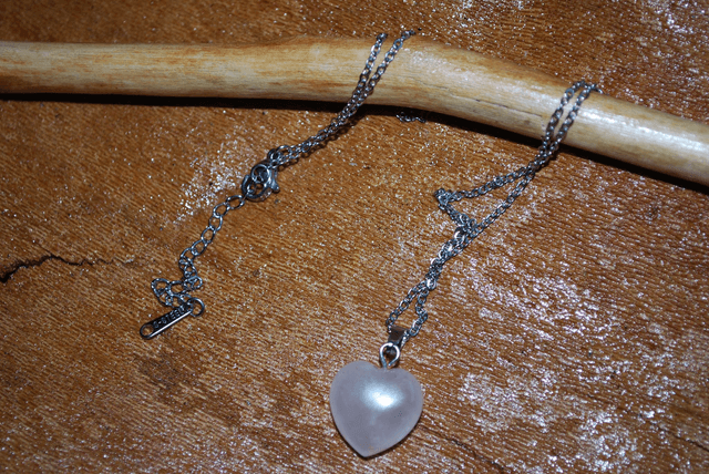 Collier en quartz rose