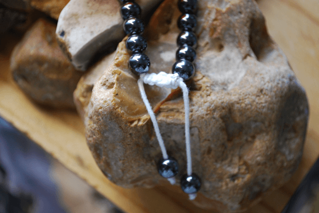 Bracelet pour homme en hématite