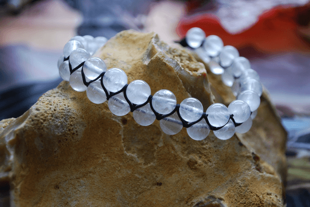 Bracelet en quartz fantôme