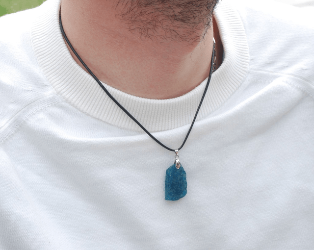 Collier chrysocolle brute
