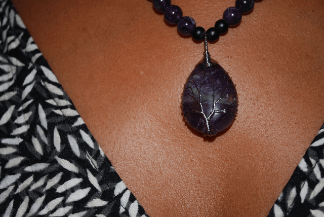 Collier améthyste