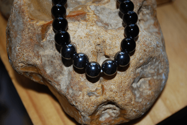 Bracelet pour homme en onyx et hématite