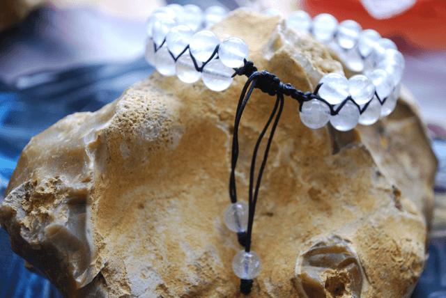 Bracelet en quartz fantôme