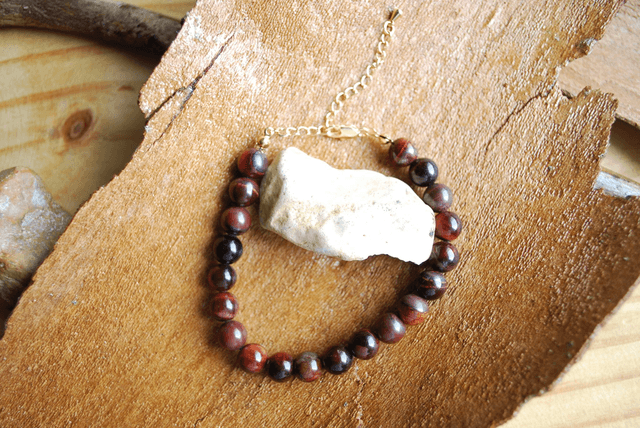 Bracelet grenat almandin avec fermoir 