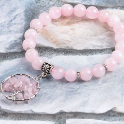 Arbre-de-vie-7-chakras-bracelet-quartz-rose