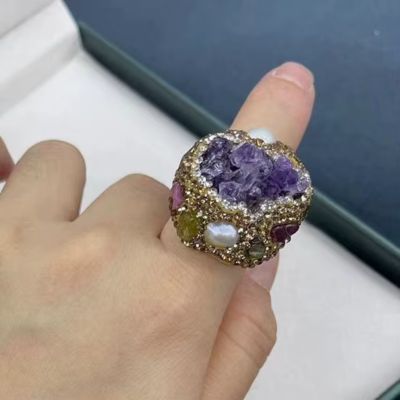 Joncs-bouddhistes-bague-en-pierre-améthyste-or-pour-femme