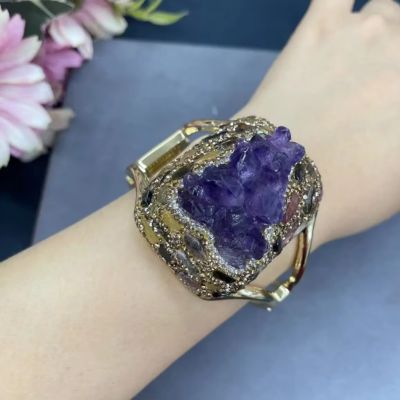 Joncs-bouddhistes-bracelet-en-améthyste-pierre-precieuse-violette