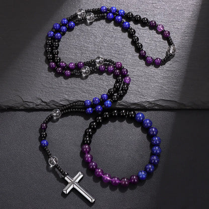 Pierre-precieuse-bleue-parure-collier-bracelet-améthyste