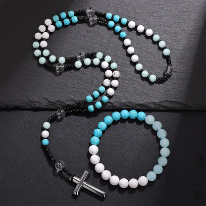 Pierre-précieuse-bleue-parure-collier-bracelet
