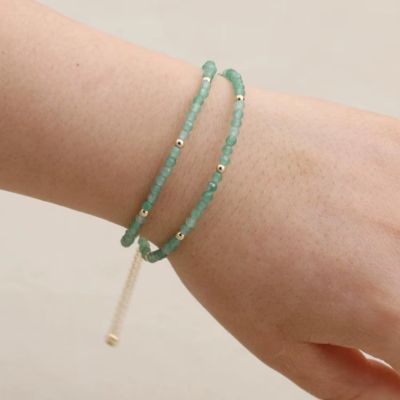 Aventurine-pierre-bracelet-pierre-semi-précieuse-verte
