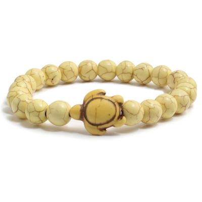 Bracelet-bouddhiste-pierre-jaune
