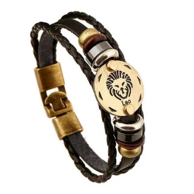 Bracelet-tibétain-pierres-précieuses-bracelet-astrologie-lion