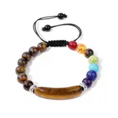 Chakra-racine-bracelet-oeil-de-tigre-pierre