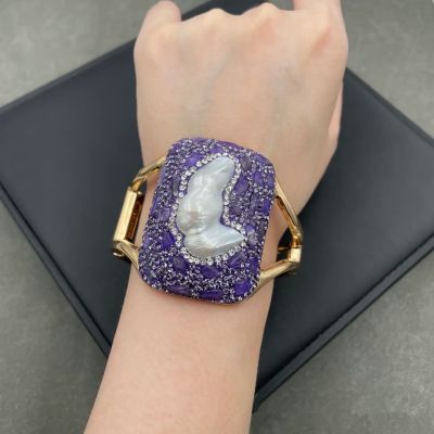 Jonc-bouddhiste-bracelet-en-pierre-semi-precieuse-améthyste