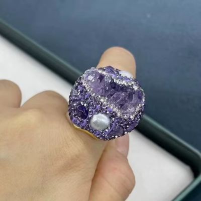 Joncs-bouddhistes-bague-en-pierre-améthyste-argent-femme