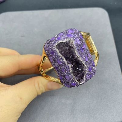 Joncs-bouddhistes-bracelet-améthyste-pierre-violette