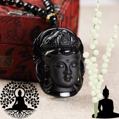 Obsidienne-Pierre-Guanyin