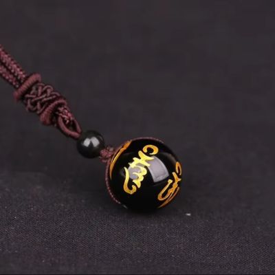 Obsidienne-pierre-collier