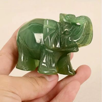 Pierre-aventurine-verte-éléphant-amulette-de-protection